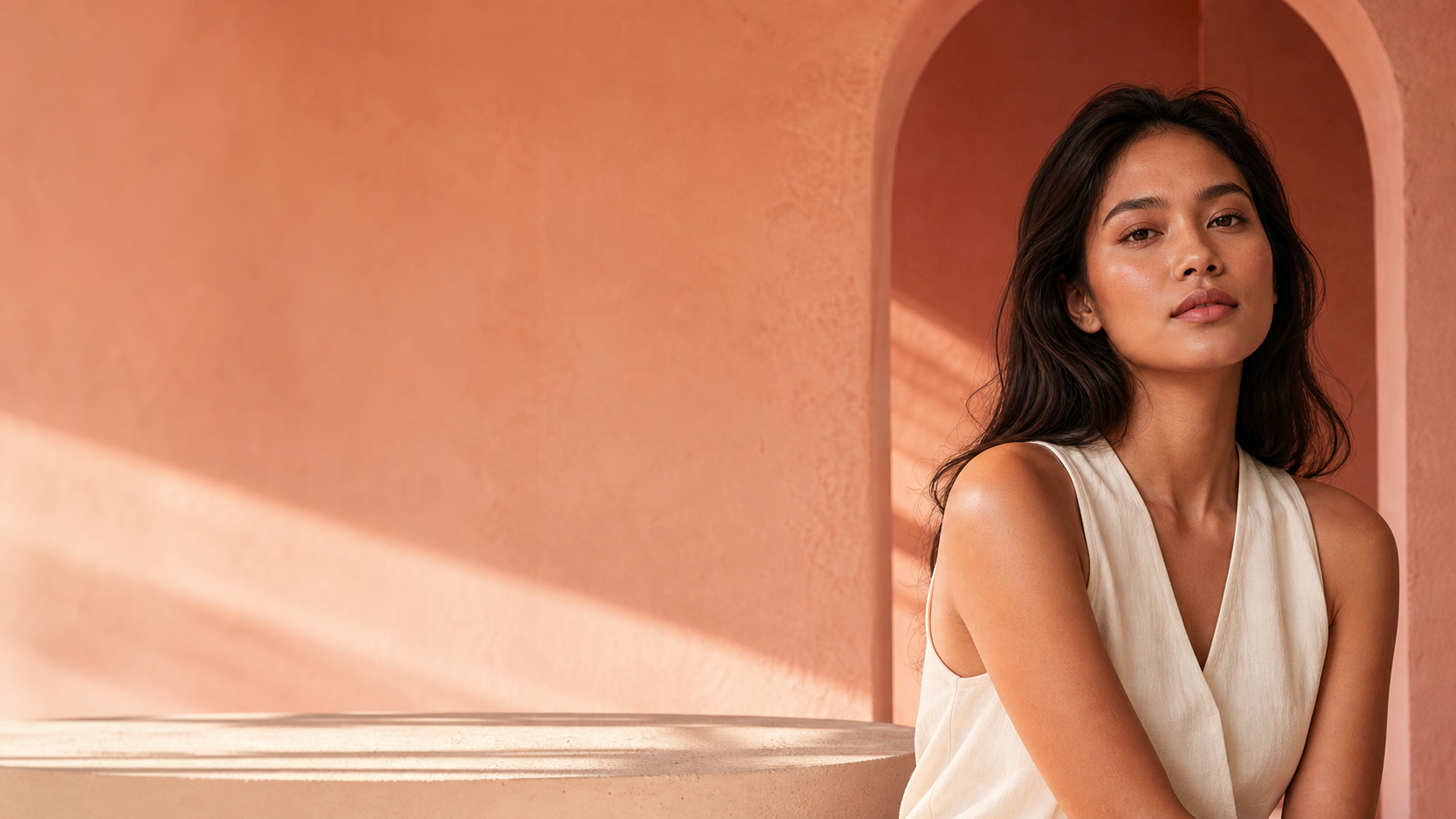 Redactioneel beautyportret voor de lancering van Skinsane